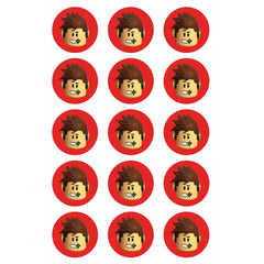 Roblox Face Edible Icing Cupcake Images