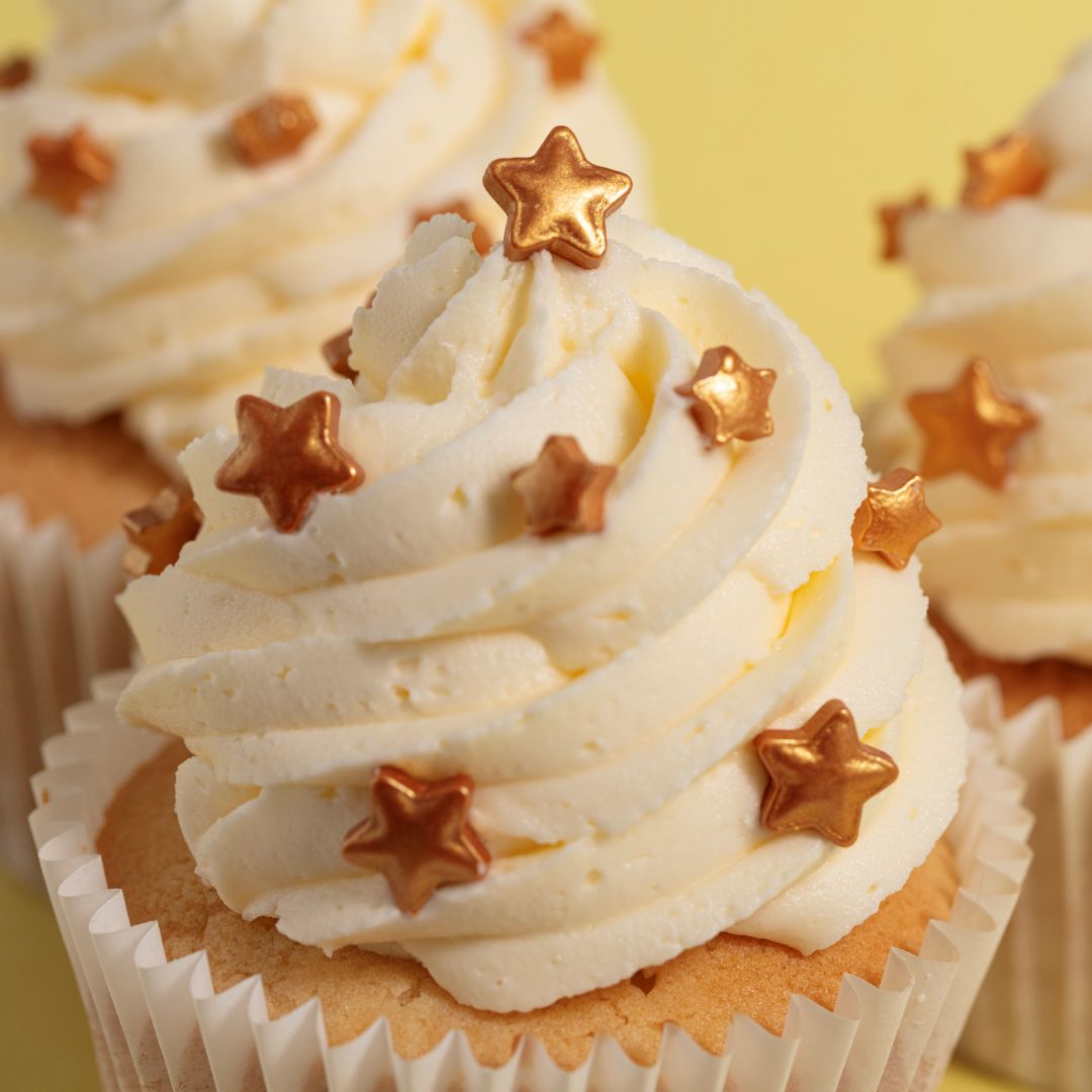 Gold Stars Sprinkle Charms