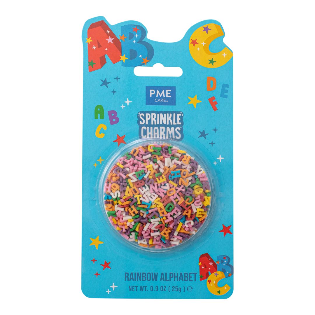Rainbow Alphabet Sprinkle Charms