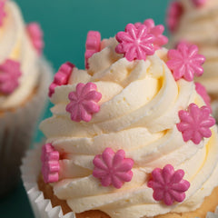 Pink Flowers Sprinkle Charms