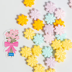 Pastel Flowers Sprinkle Charms