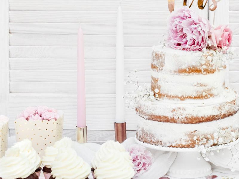 White Taper Dinner Candles 10pk