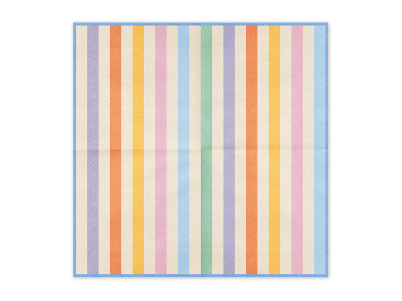 Colourful Stripe Napkins 20pk