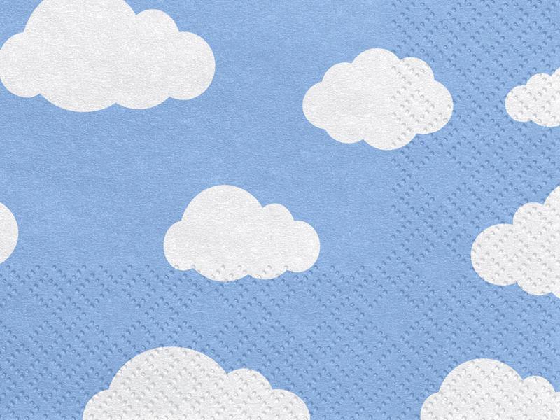 Blue Cloud Napkins 20pk