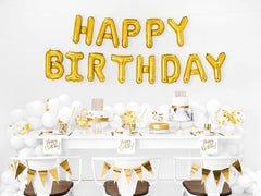 Gold Happy Birthday Napkins 20pk