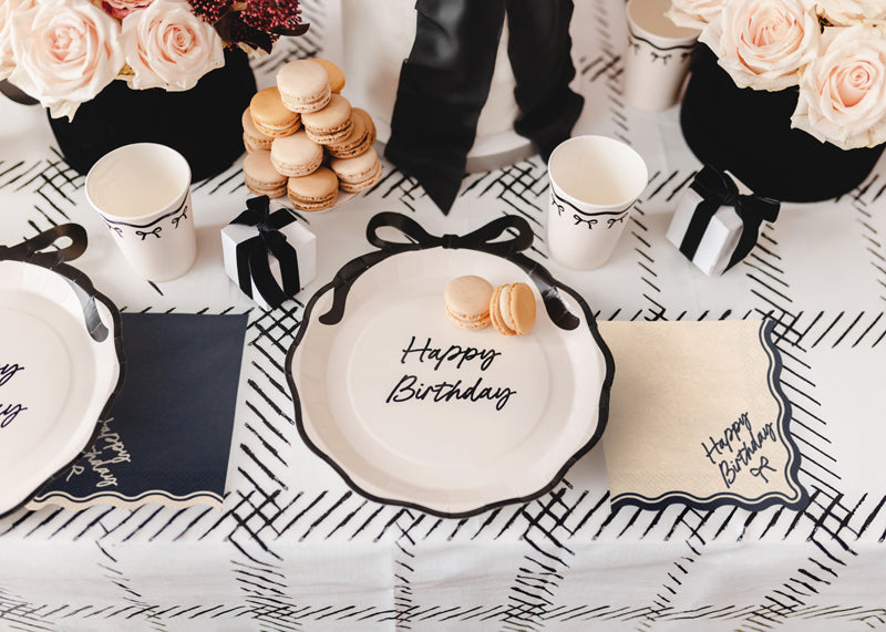 Bow Happy Birthday Napkins 12pk