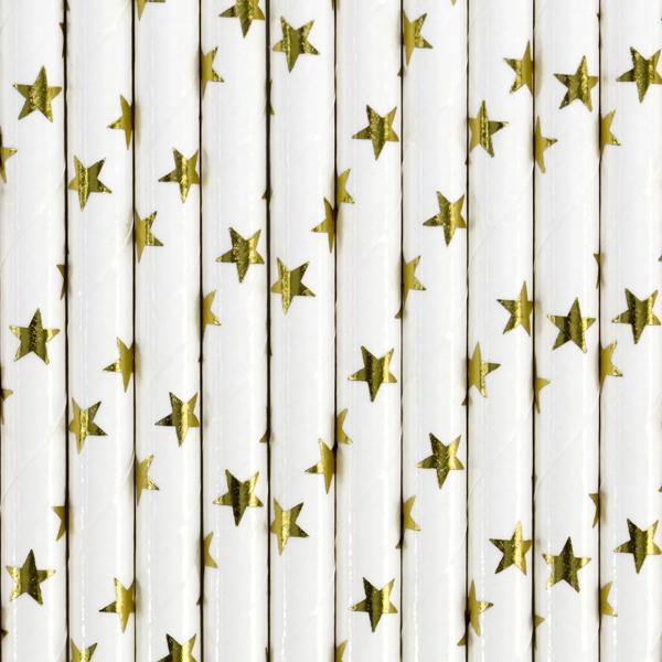 Gold Star Straws 10pk
