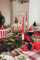 Santa Taper Candles 2pk