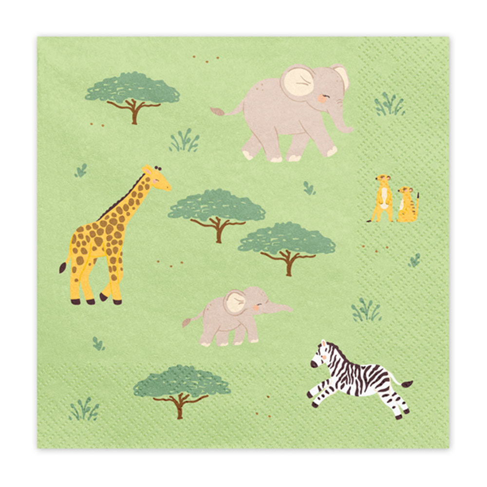 Safari Napkins 12pk