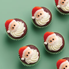 Santa Icing Decorations 8pk