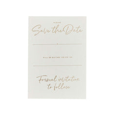 Gold Foiled Wedding Save The Date Cards