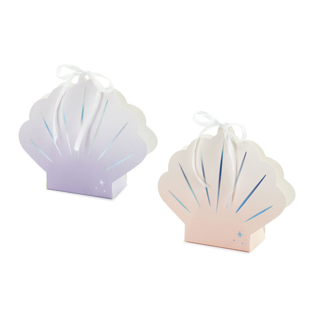 Seashell Packaging Seashell Treat Boxes 4pk | The Party Room