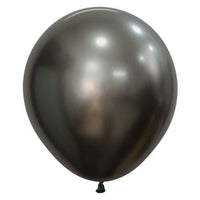 45cm Silk Midnight Grey Balloons