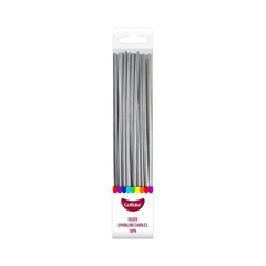 Pearl Silver Sparkling Candles 18pk