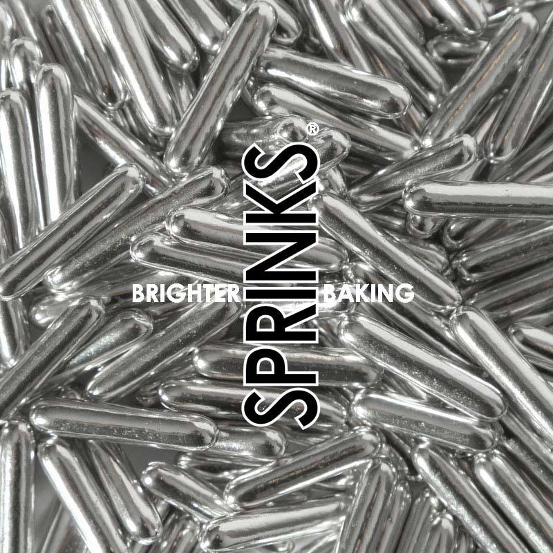 Silver Rods Sprinkles