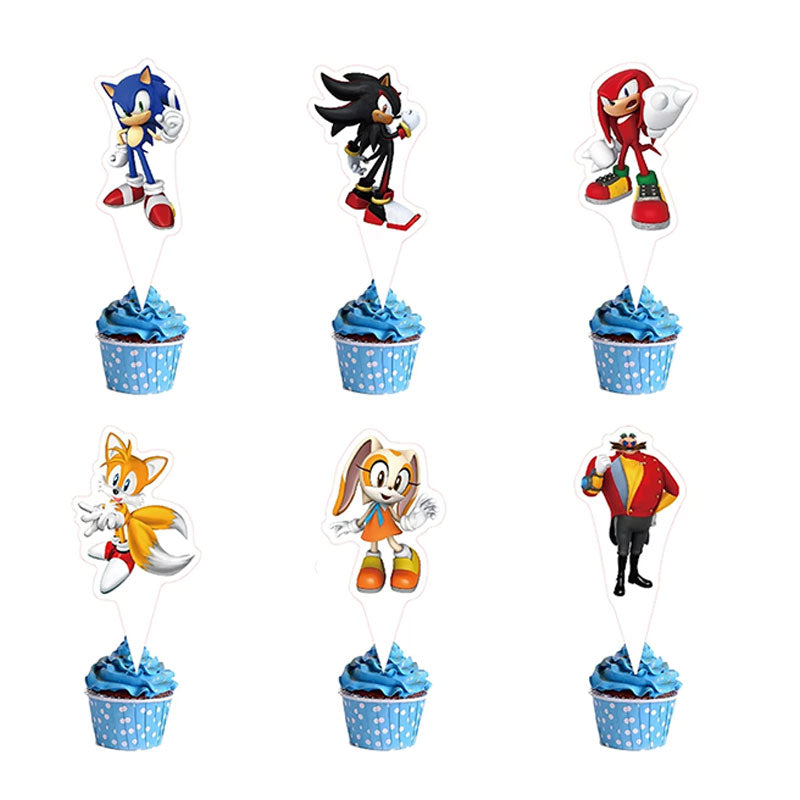 Sonic Cupcake Toppers 12pk