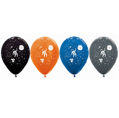 Metallic Space Balloons 12pk
