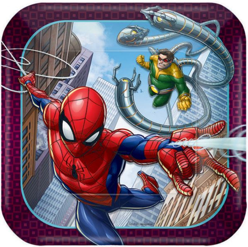 Spiderman Plates 8pk