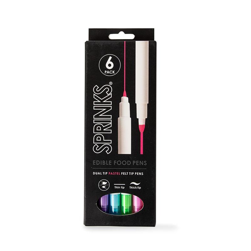 Sprinks Pastel Colour Edible Food Pen Set 6pk