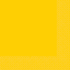 Sunshine Yellow Napkins 40pk