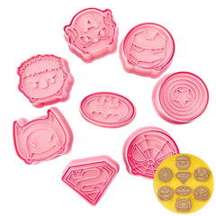 Super Heroes Cookie Cutter & Embosser Set 8pk