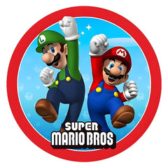 Super Mario Edible Icing Cake Image