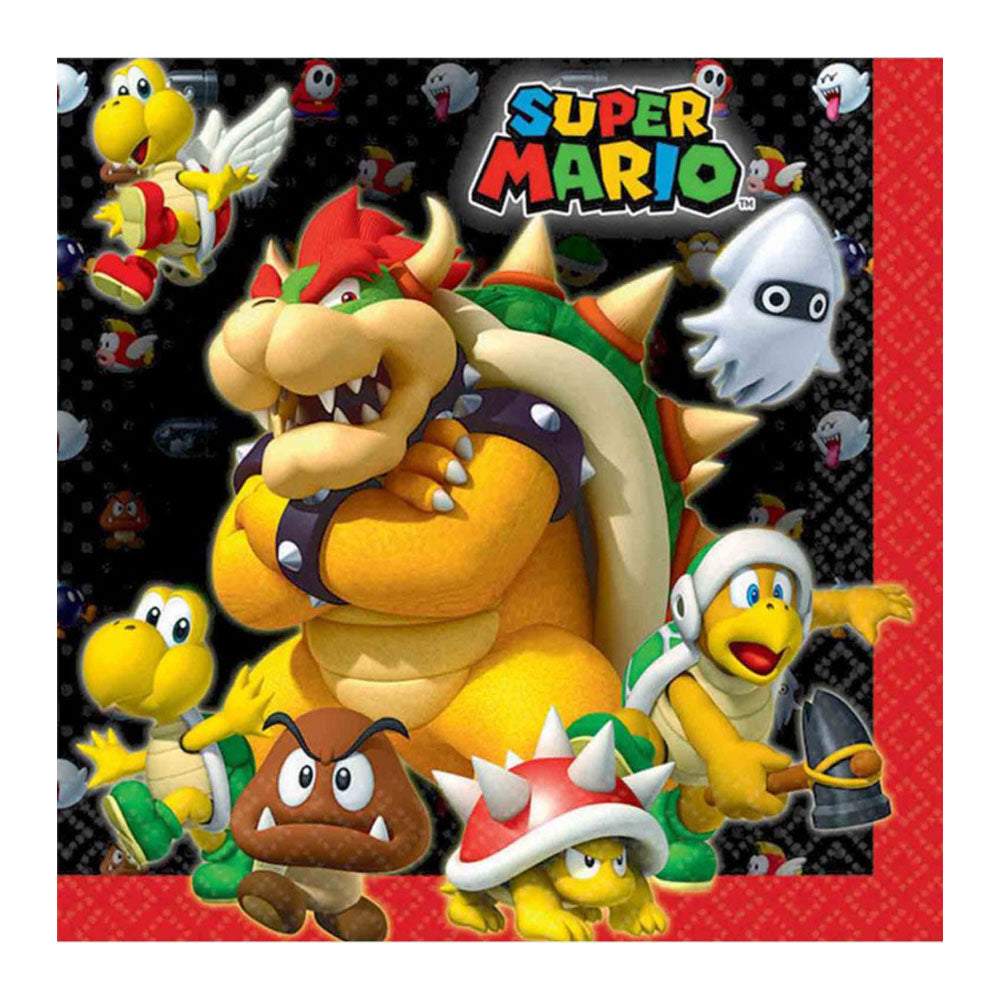 Super Mario Brothers Napkins 16pk