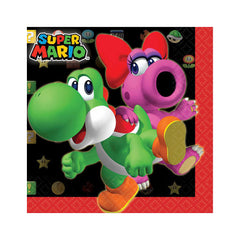 Super Mario Brothers Beverage Napkins 16pk