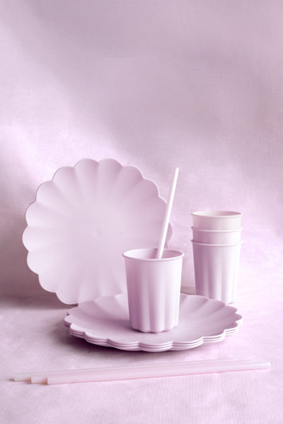 Violet Frill Reusable Plates 4pk
