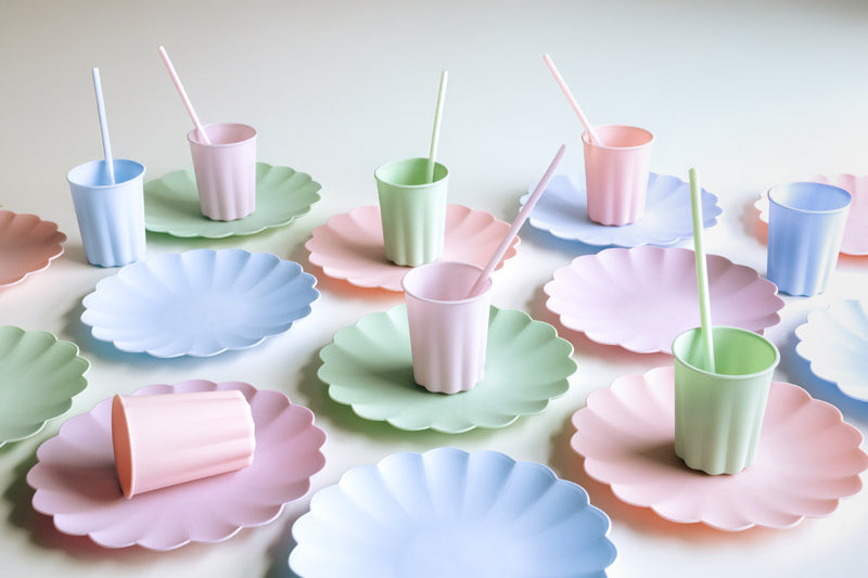Violet Frill Reusable Plates 4pk