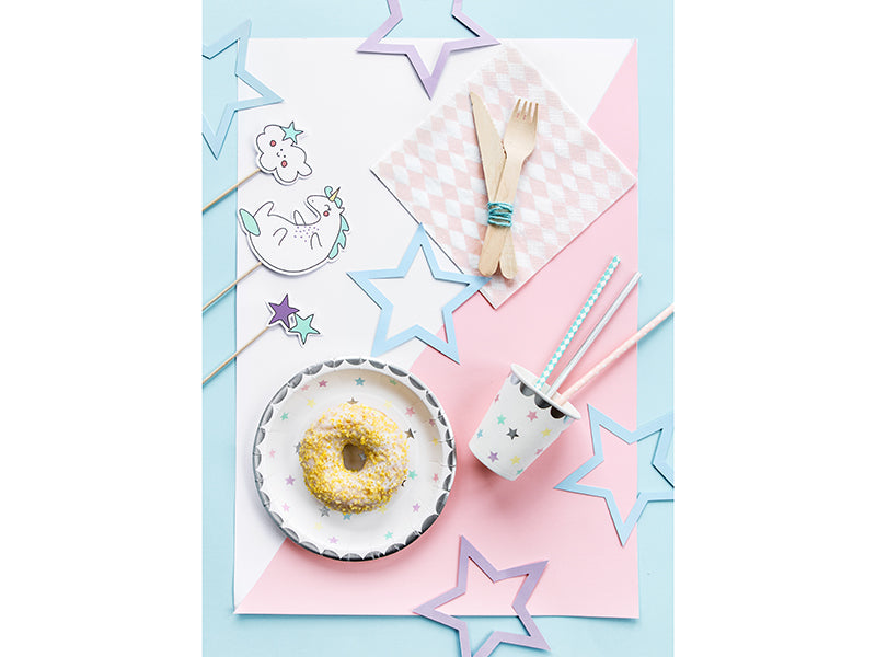 Unicorn Star Plates 6pk