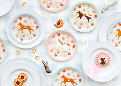 Horse Floral Plates 6pk