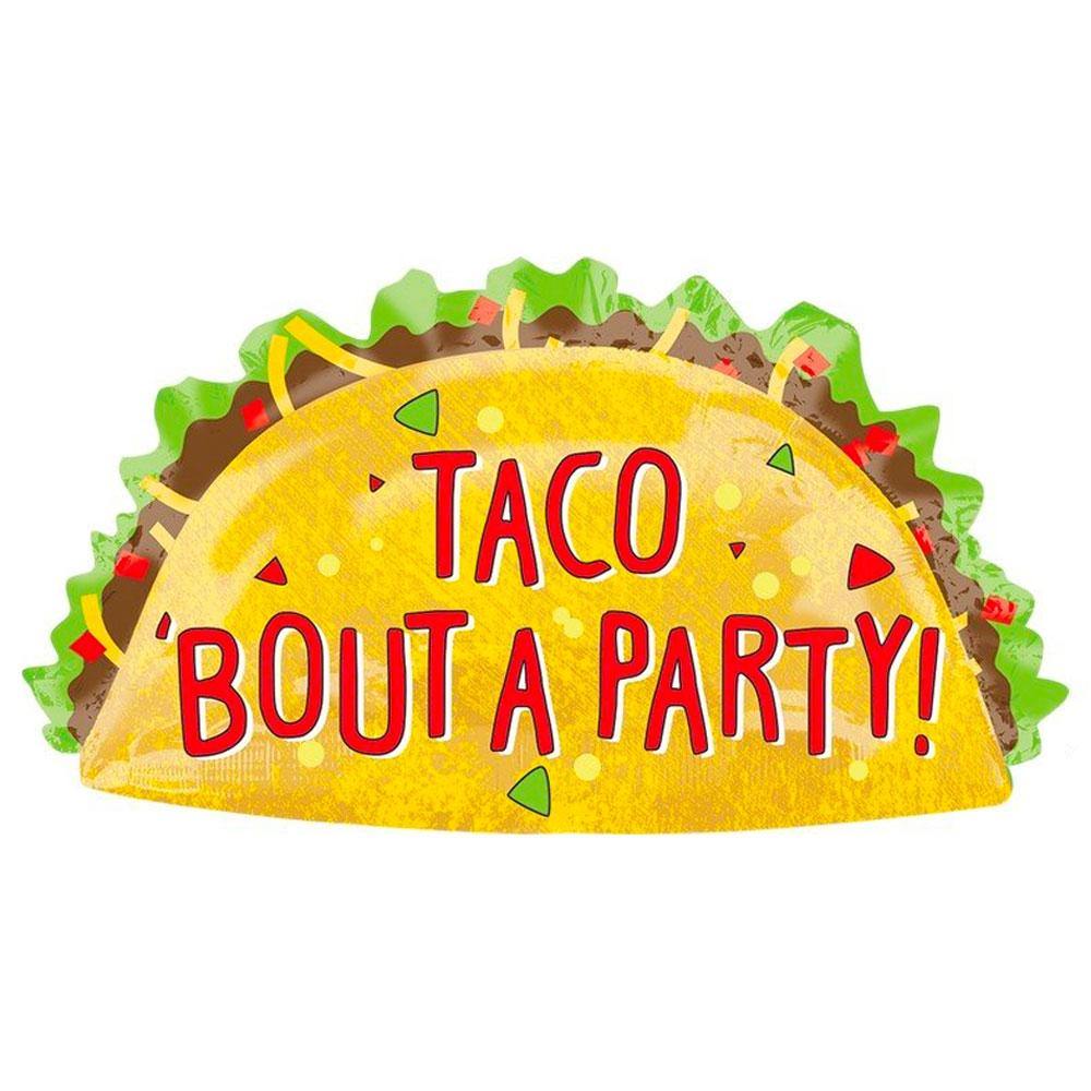 Large Taco Party Foil Balloon
