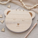 Wooden Teddy Bear Baby Shower Guest Book