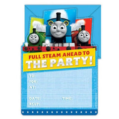 Thomas The Tank Engine Party Invitations 16pk