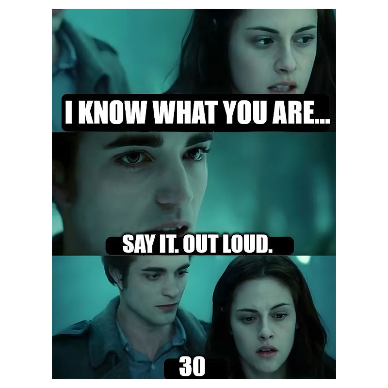 Twilight 30 Say It Out Loud Meme Edible Icing Cake Image A4