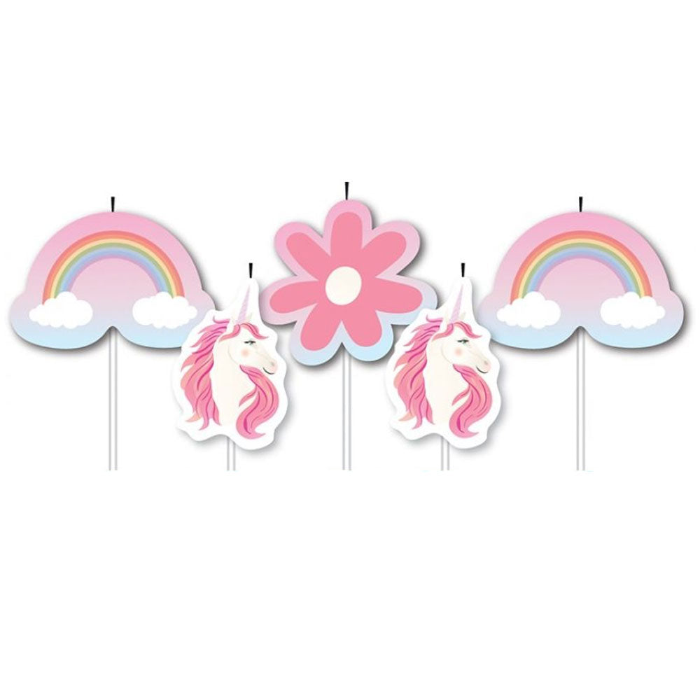 Unicorn 5 Pick Candles