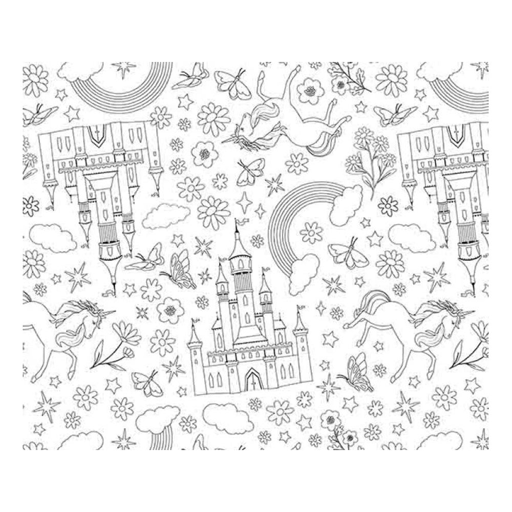 Unicorn Colour In Table Runner