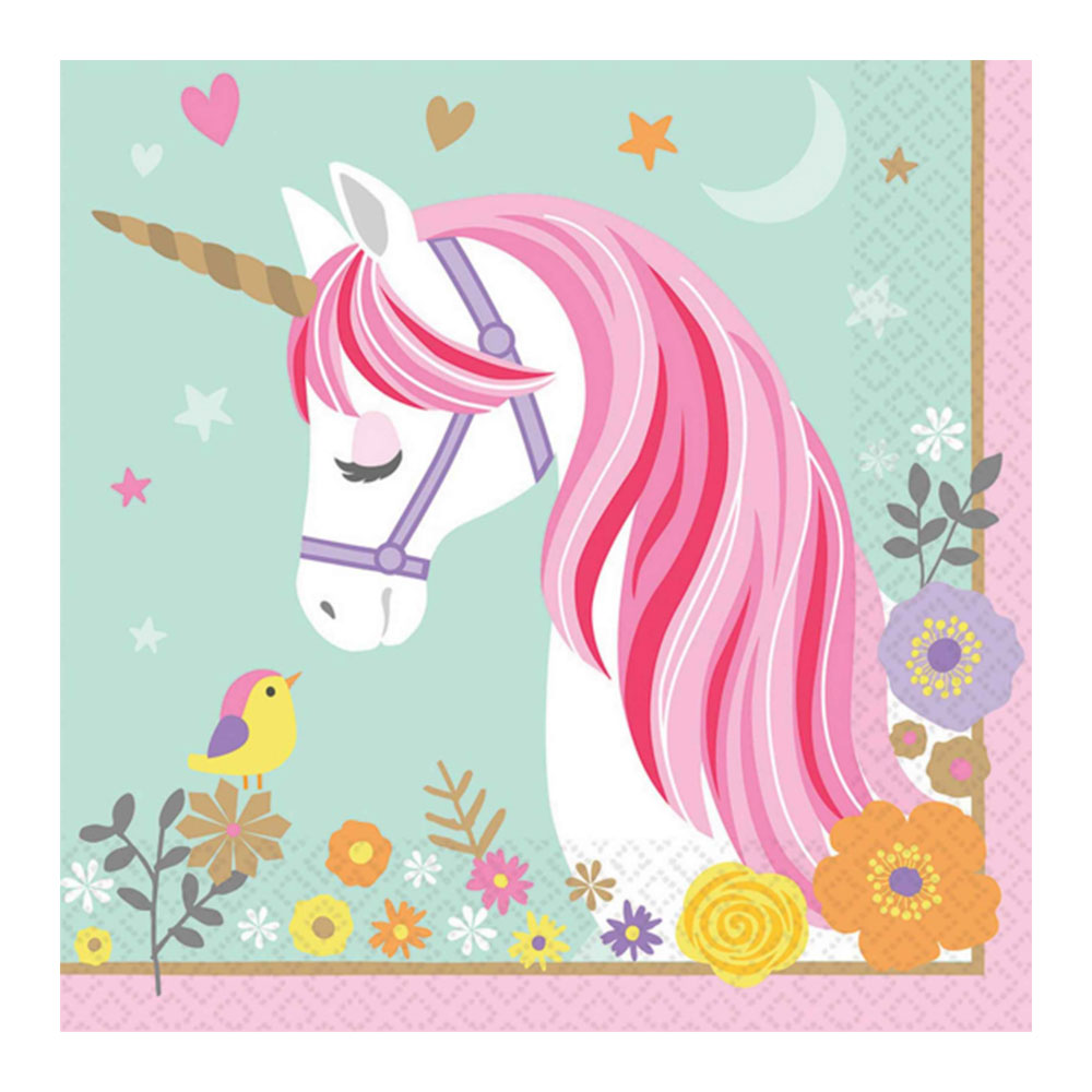 Magical Unicorn Napkins 16pk