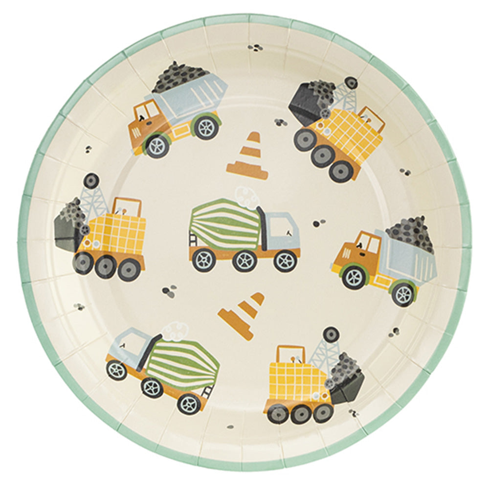 Construction Vehicle Plates 6pk