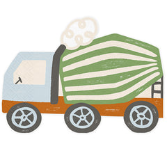 Construction Vehicles Concrete Mixer Napkin 20pk