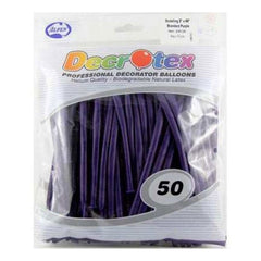 Violet 260T Modelling Twisting Balloons 50pk