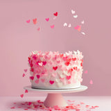 Hearts Wafer Decoration