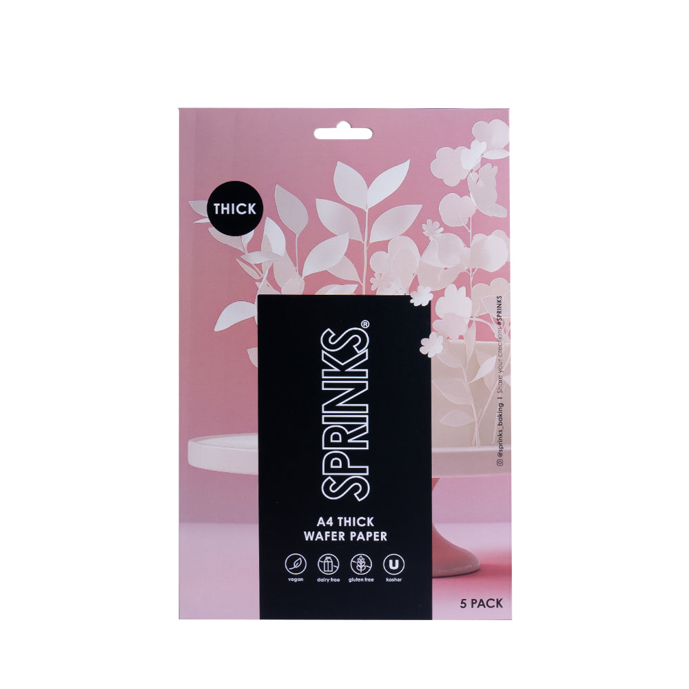 White A4 Thick Wafer Paper 5pk