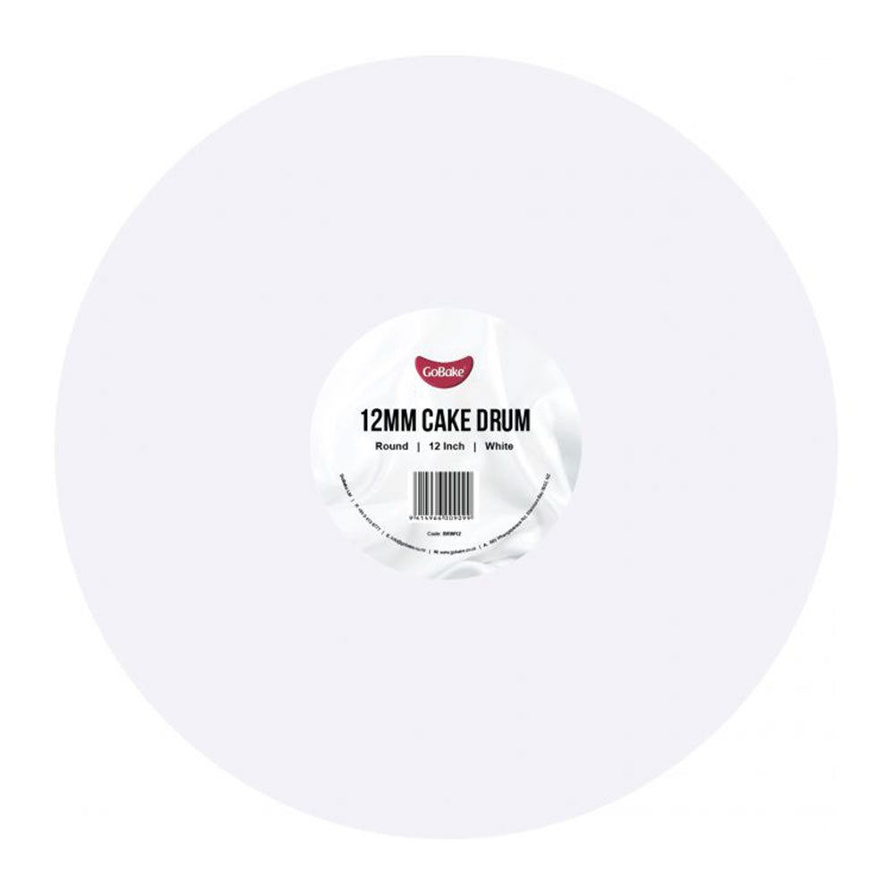 White Round Cake Drum Board 30cm/12in