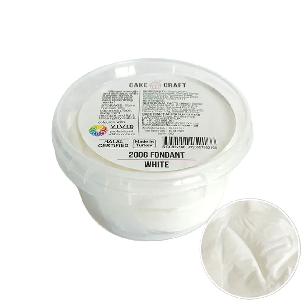 Cake Craft Fondant White 200g