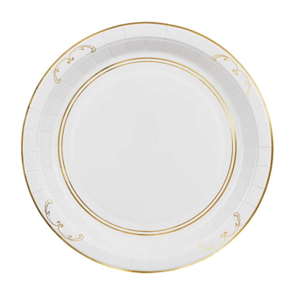 White Ornament Plates 6pk