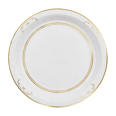 White Ornament Plates 6pk