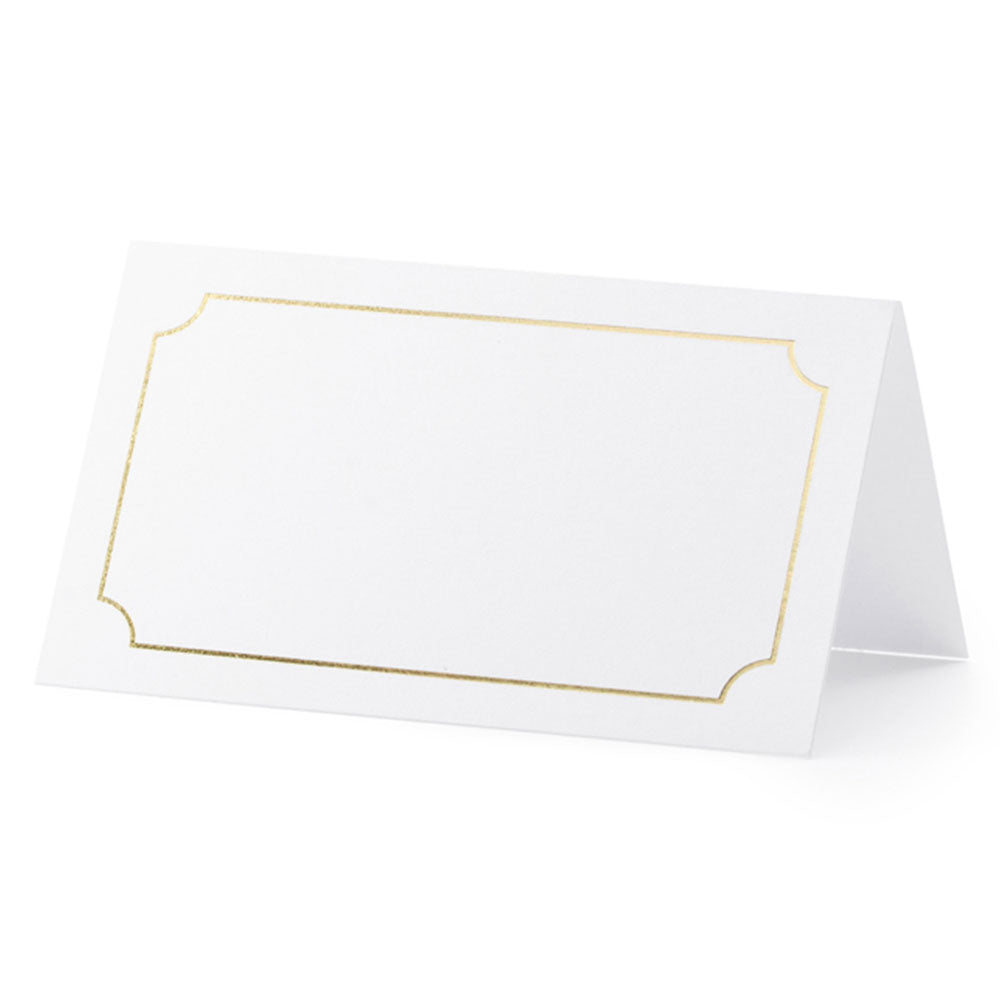 Gold Frame Place Cards 10pk