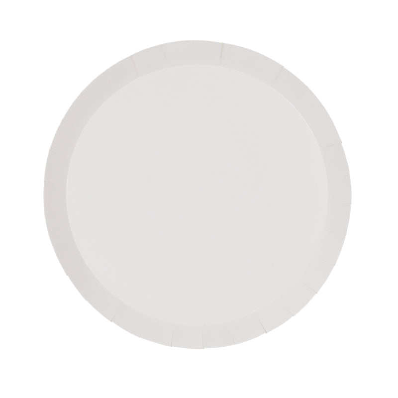 White Snack Plates 20pk